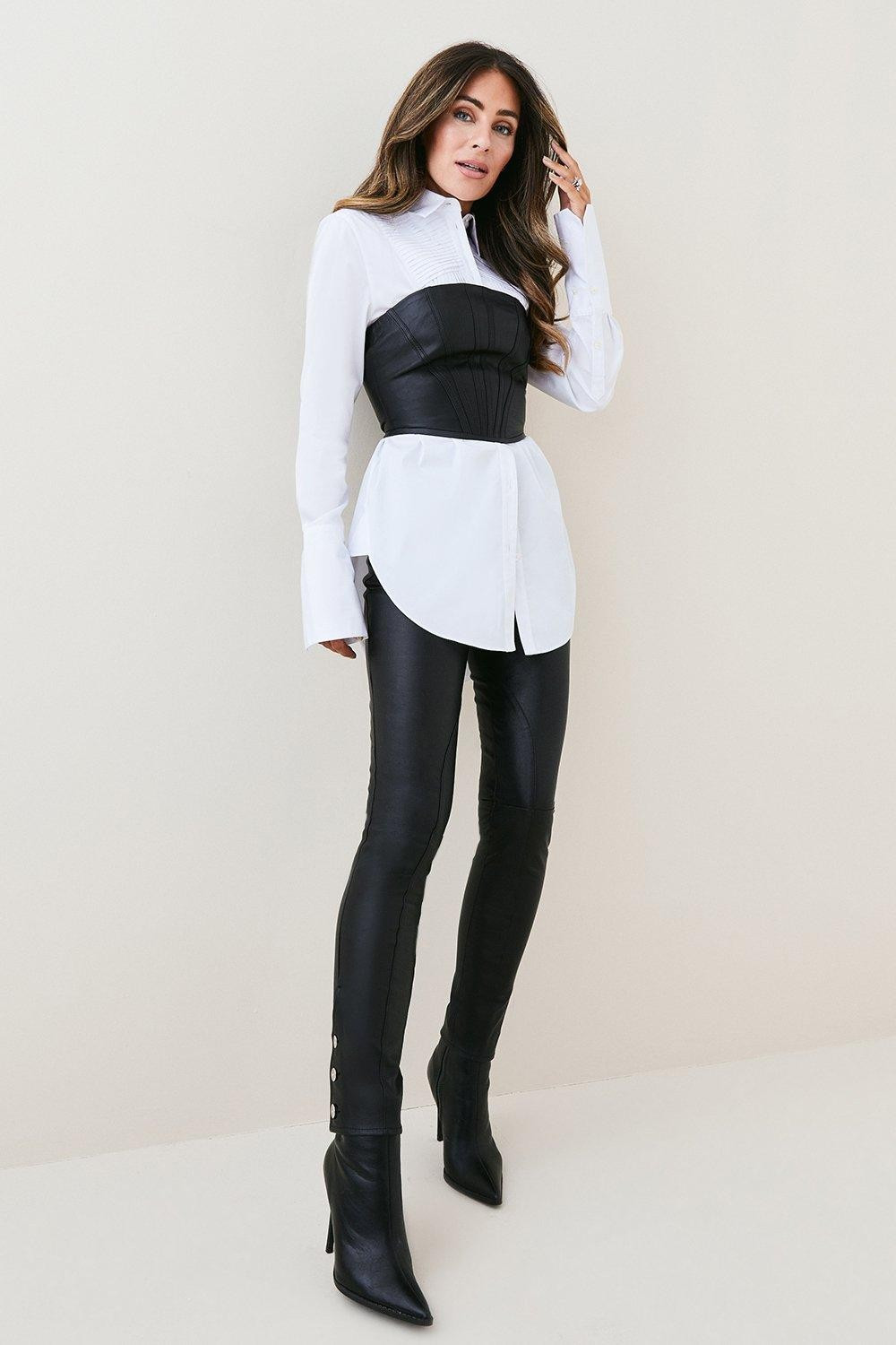Lydia Millen Leather Stretch Jodphur | Karen Millen UK + IE + DE + NL