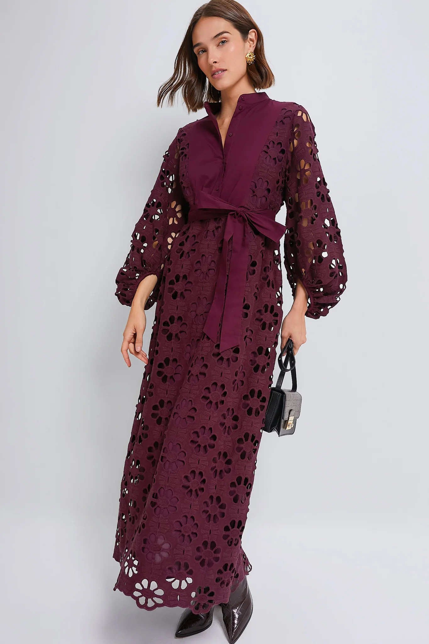 Merlot Lace Calliope Dress | Tuckernuck (US)