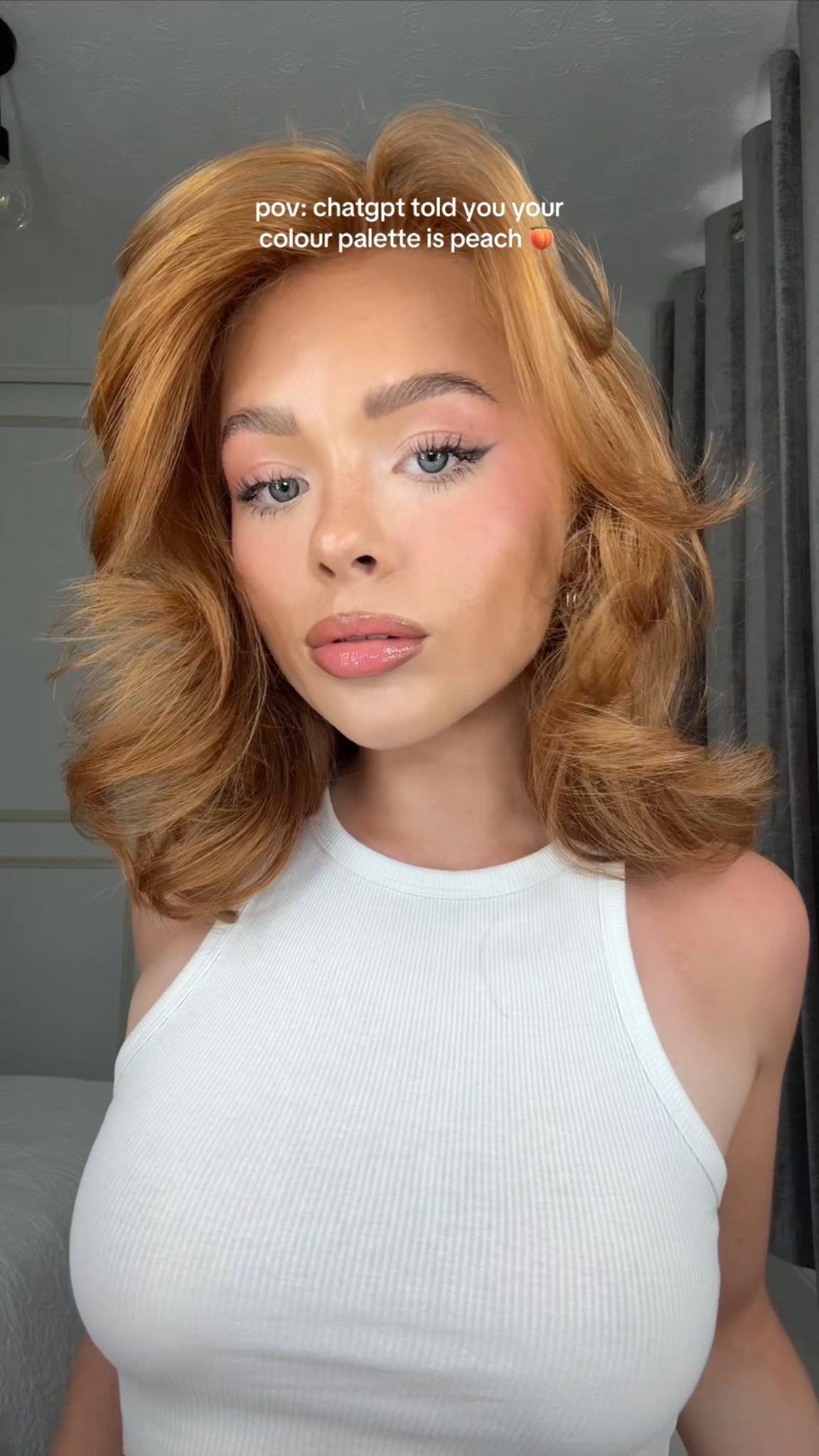 peach makeup🍑