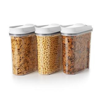 Good Grips 3.4 qt. Medium POP Cereal Dispenser with Airtight Lid (3-Pack) | The Home Depot
