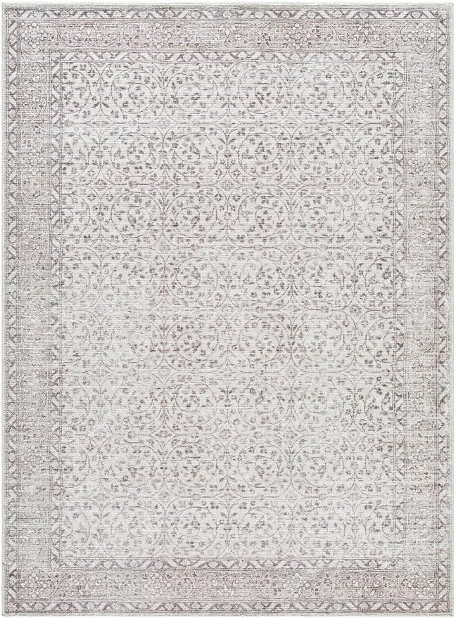 Livabliss x Our PNW Home Spokane Vintage Border Area Rug, 9'1" x 12', Cream/Tan | Amazon (US)