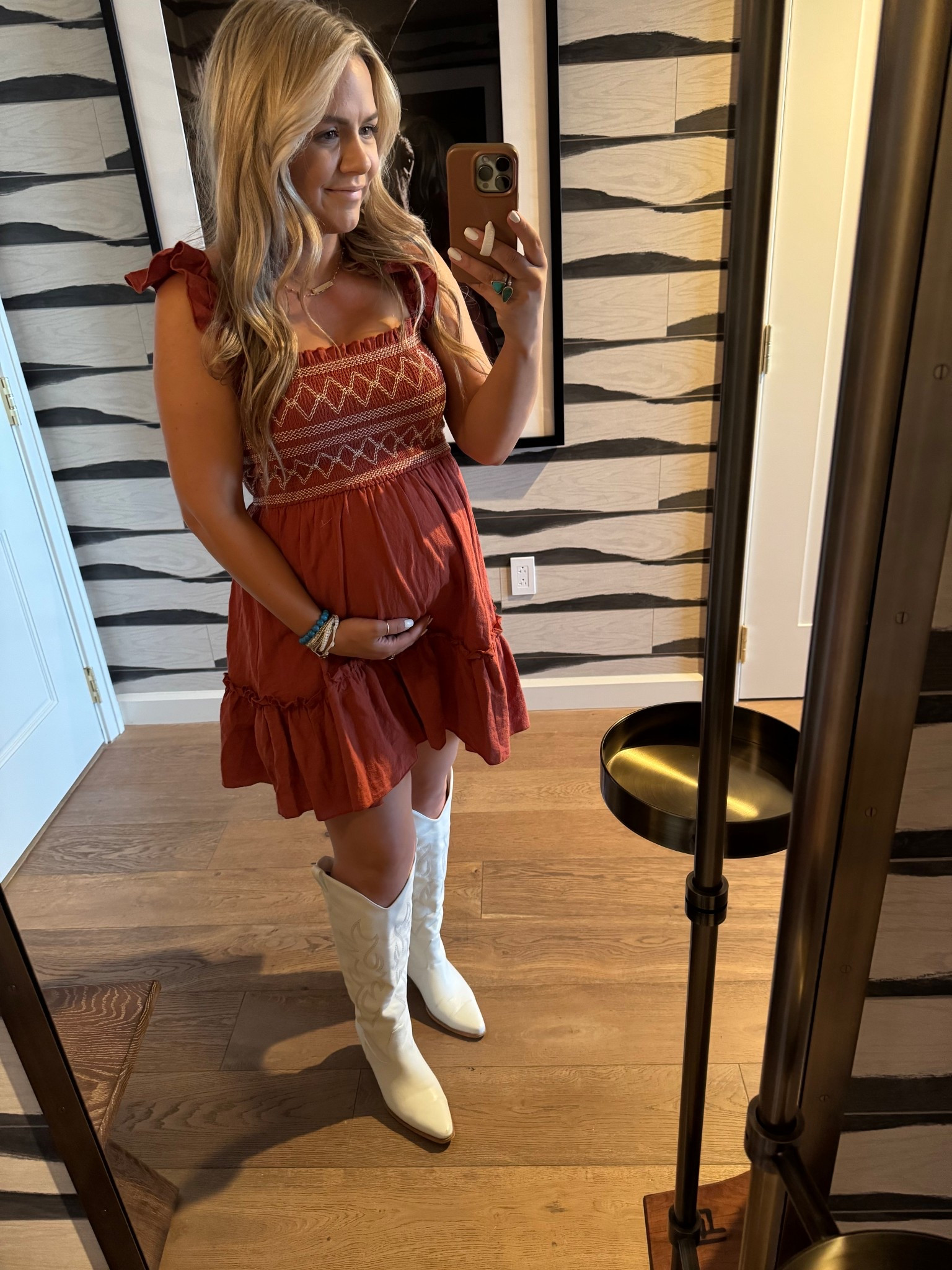 Perfect bump friendly dress for a date night in Fort Worth ❤️ Even better is that it’s only $16 #shein #bumpfriendly #bumpfashion 

#LTKSummerEdit #LTKTravel #LTKBump