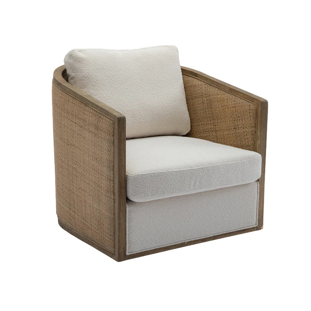 Alreem Leather Swivel Club Chair | Wayfair North America