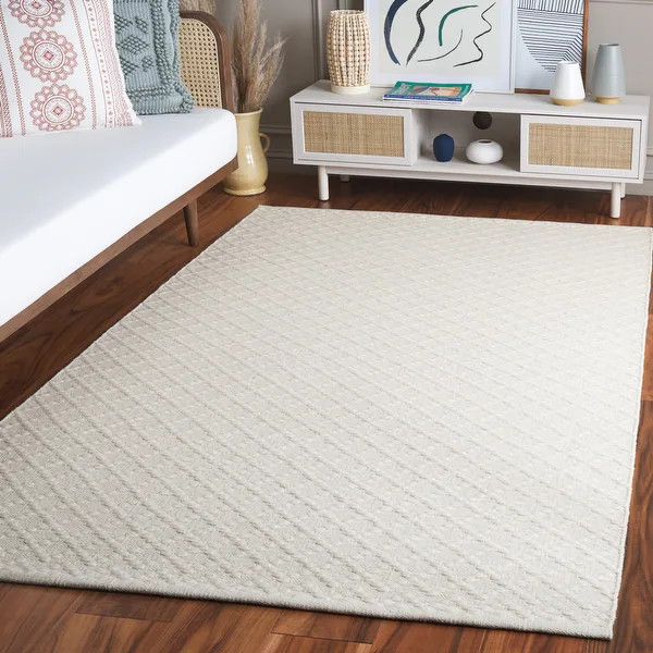 SAFAVIEH Hand-Woven Vermont Gunnþorunn Transitional Wool Rug | Bed Bath & Beyond