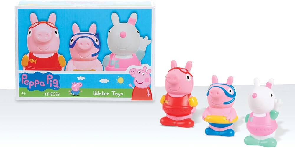 Peppa Pig Bath Toys 3-piece Set, Kids Toys for Ages 3 Up, Amazon Exclusive | Amazon (US)