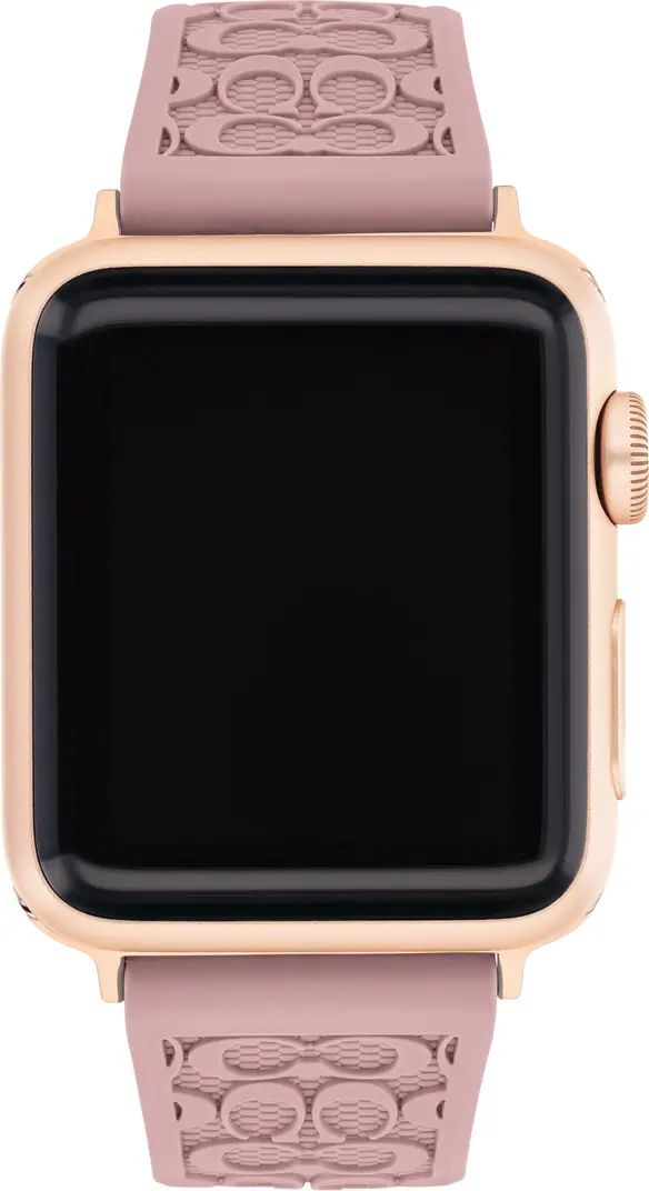 Signature C Rubber Apple Watch® Watchband | Nordstrom