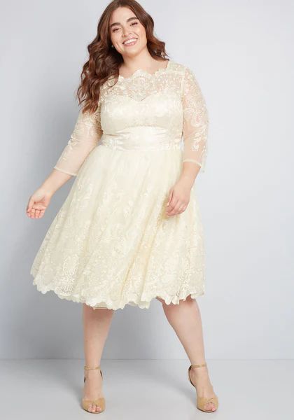 Gilded Grace Lace Dress | ModCloth