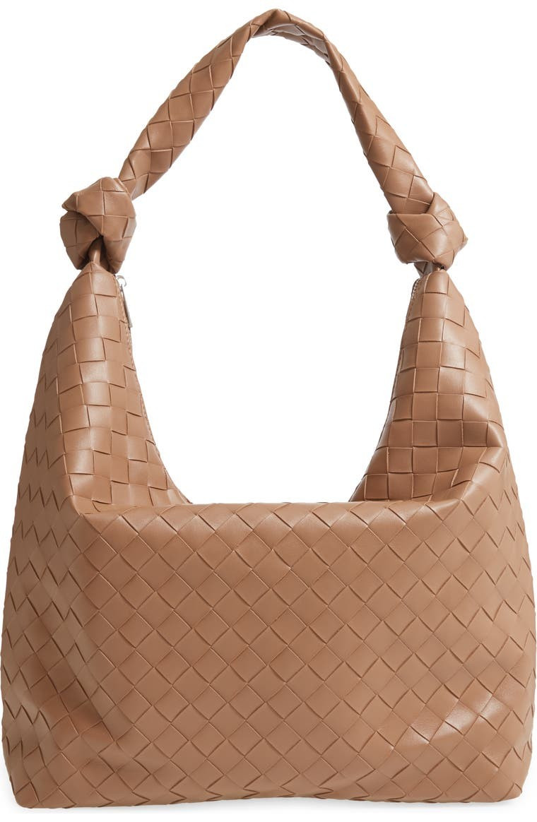 Street Level Knot Handle Faux Leather Hobo | Nordstrom | Nordstrom