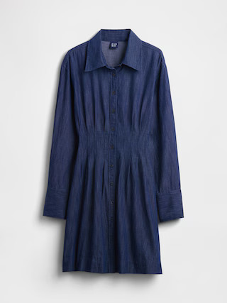 Pleated Mini Shirtdress | Gap (US)