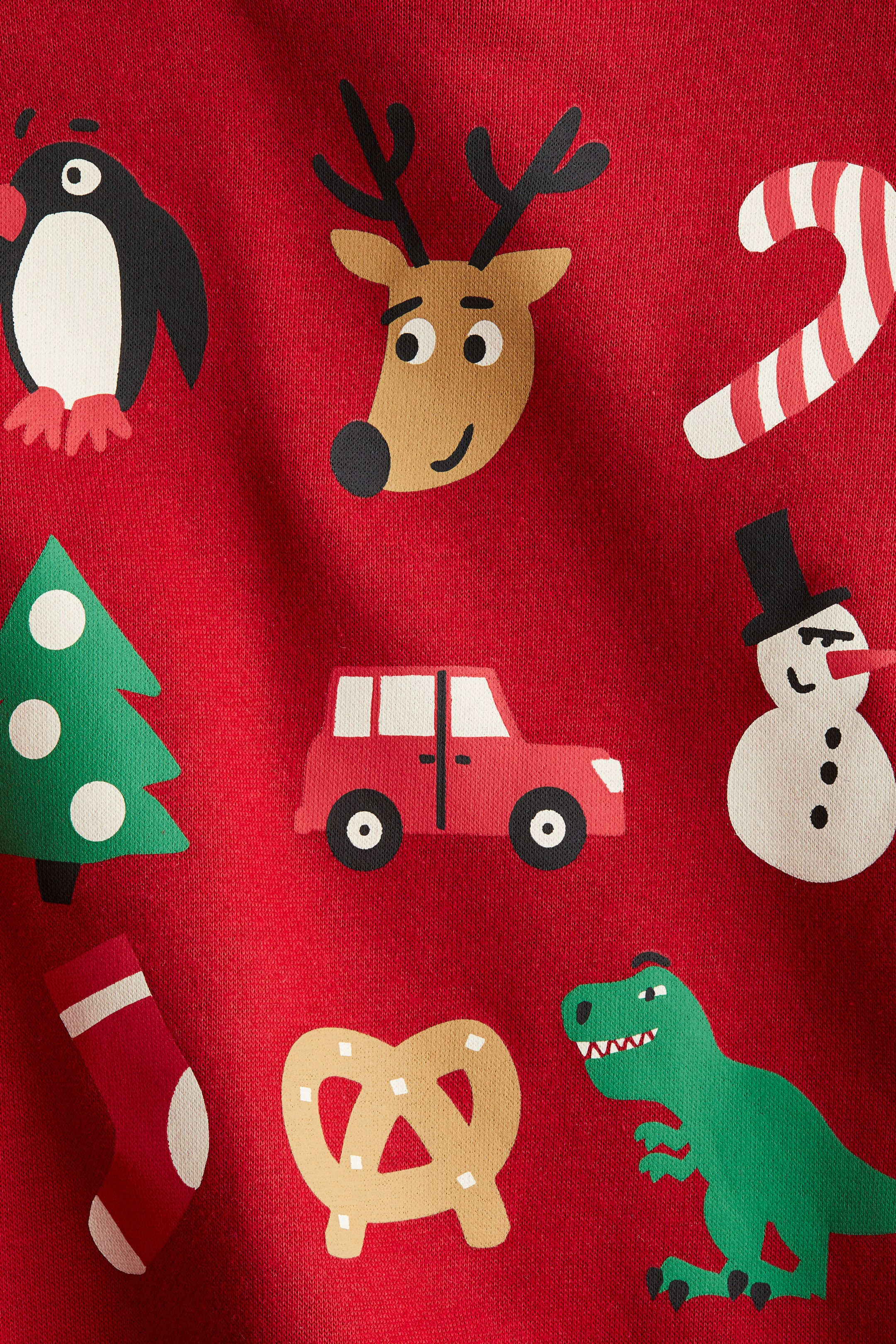 Sweatshirt - Red/Happy Holidays - Kids | H&M GB | H&M (UK, MY, IN, SG, PH, TW, HK)