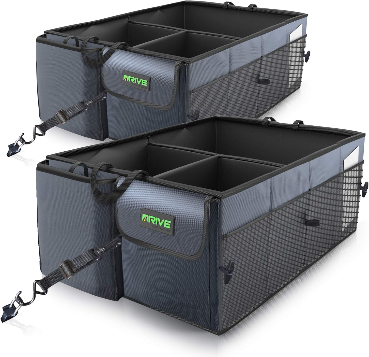 Drive Auto Products Car Trunk Storage Organizer with Straps, 2-Pack | Amazon (US)