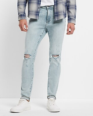 Super Skinny Light Wash Hyper Stretch Jeans | Express