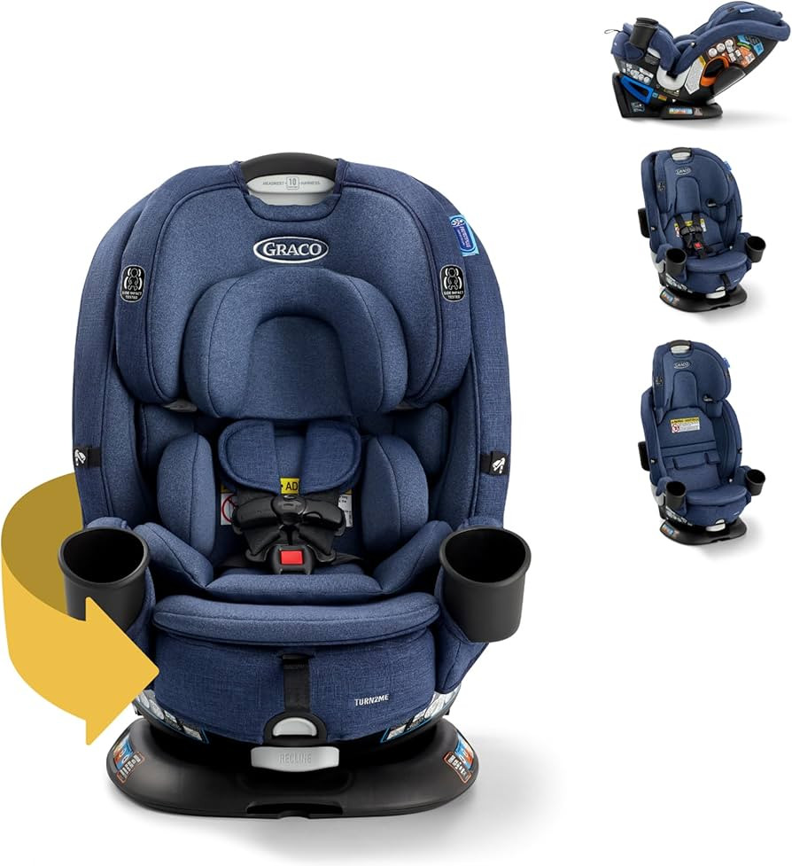 Graco Turn2Me 3-in-1 Rotating Convertible Car Seat, Brighton, Rear-Facing Rotation, Forward-Facin... | Amazon (US)