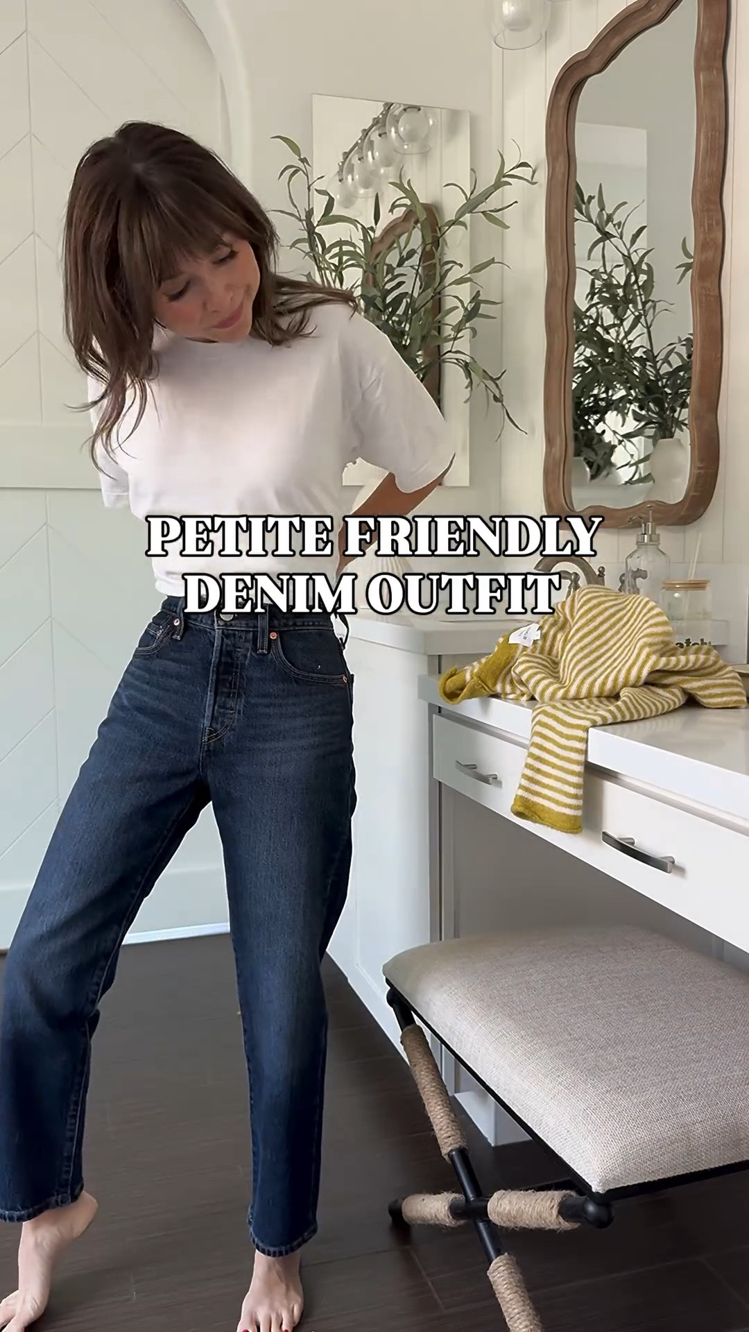 comment COZY and I’ll send links
This is your real life, but still cute fall outfit. Petite-friendly straight jeans (no hemming needed), a soft striped cardigan I’ll wear on repeat, and loafers that feel like slippers. Effortless but still pulled together. I’m 5’2” and everything fits just right.

Would you wear this to school pickup or weekend errands?

Petite-friendly denim | Fall mom outfit | Casual cute style | Striped cardigan | Loafers outfit | 5’2 outfit inspo | Fall outfit ideas