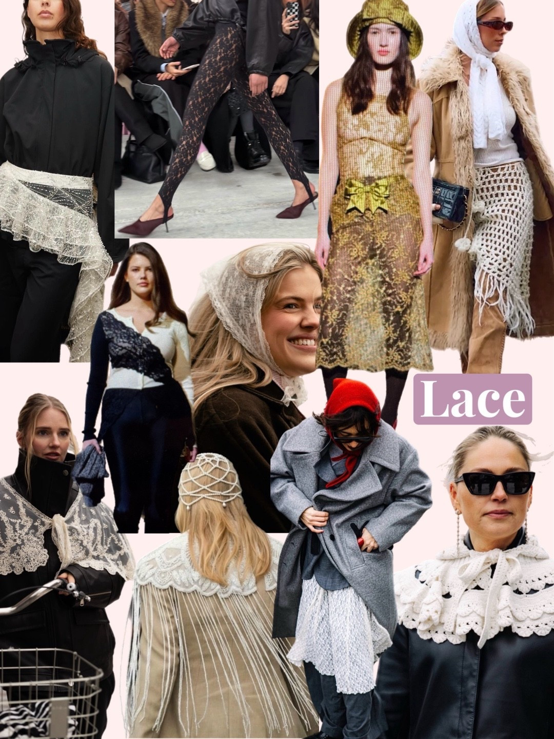 Lace and crochet
Copenhagen fashion week 

#LTKFashionMonth #LTKwinter #LTKuk