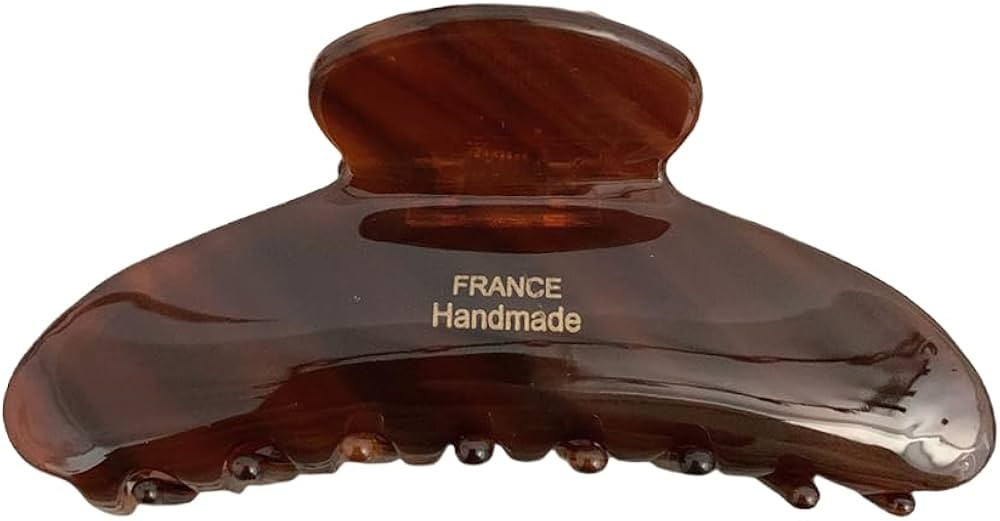 French Large Hair Claw Clips for Thick Hair, Tortoise Hair Clips, Acrylic Celluloid French Butter... | Amazon (US)