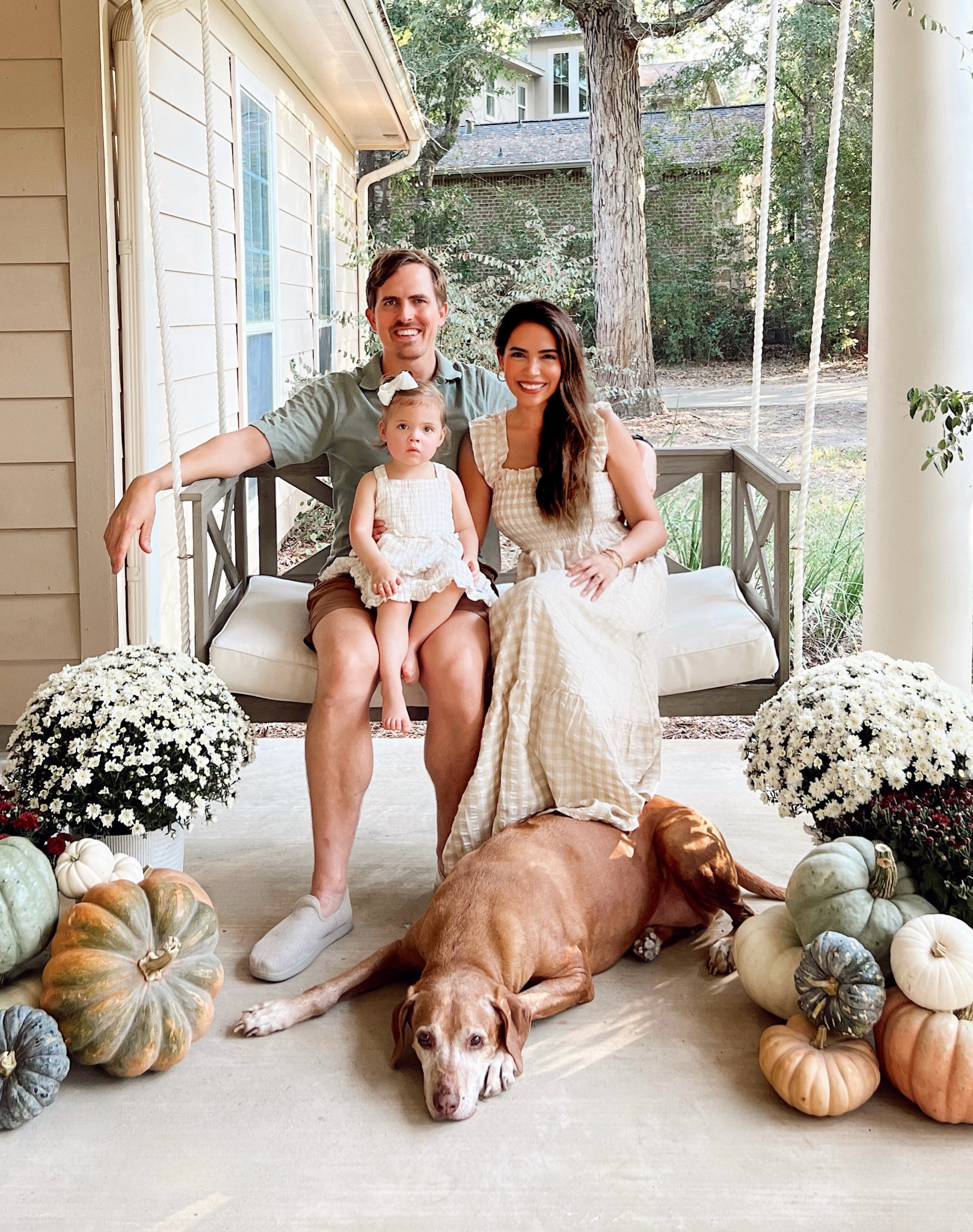 Fall family photos 
Fall dress 
Gingham beige dress
Porch swing 
Amazon finds 


#LTKSeasonal #LTKFamily #LTKStyleTip