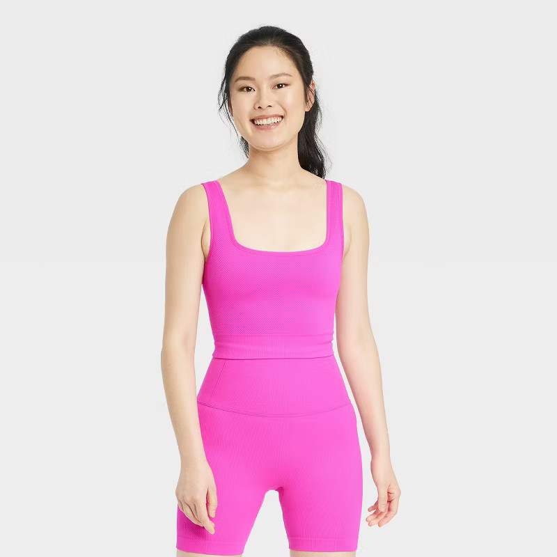 Women's Seamless Cropped Tank Top - All in Motion™ | Target
