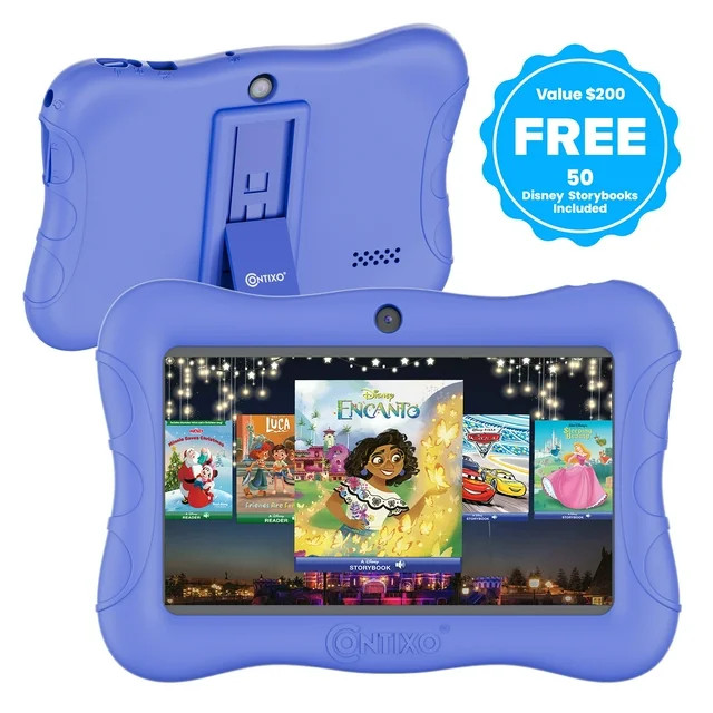 Contixo 7" Kids Tablet, 50 FREE Disney eBooks, 32GB, Educational Android Tablet for kids 3-7, Par... | Walmart (US)