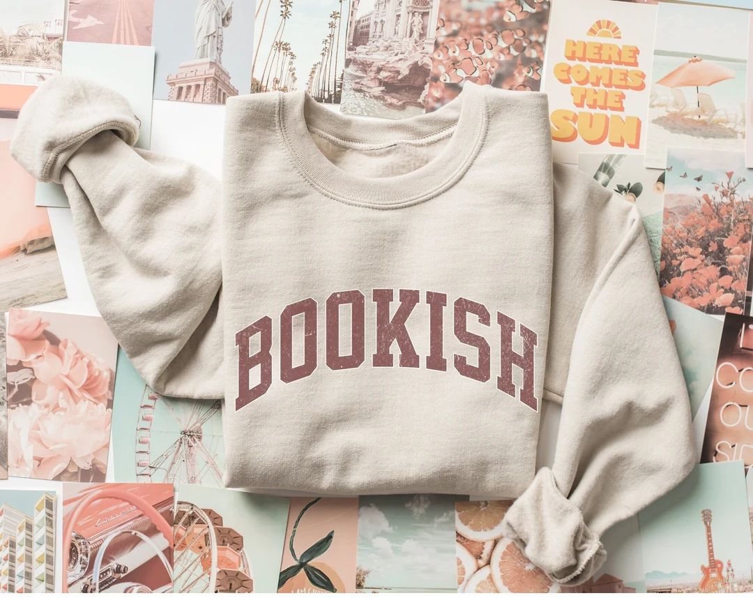 Bookish Sweatshirt, Bookworm Sweatshirt, Book Nerd Shirt, Book Lover Shirt, Bookish Gift, Gift fo... | Etsy (US)