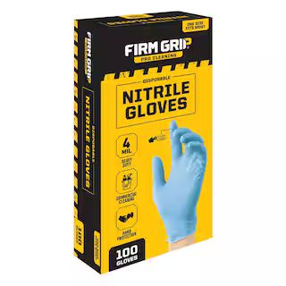 Pro Cleaning Disposable Nitrile Gloves (100-Count) | The Home Depot