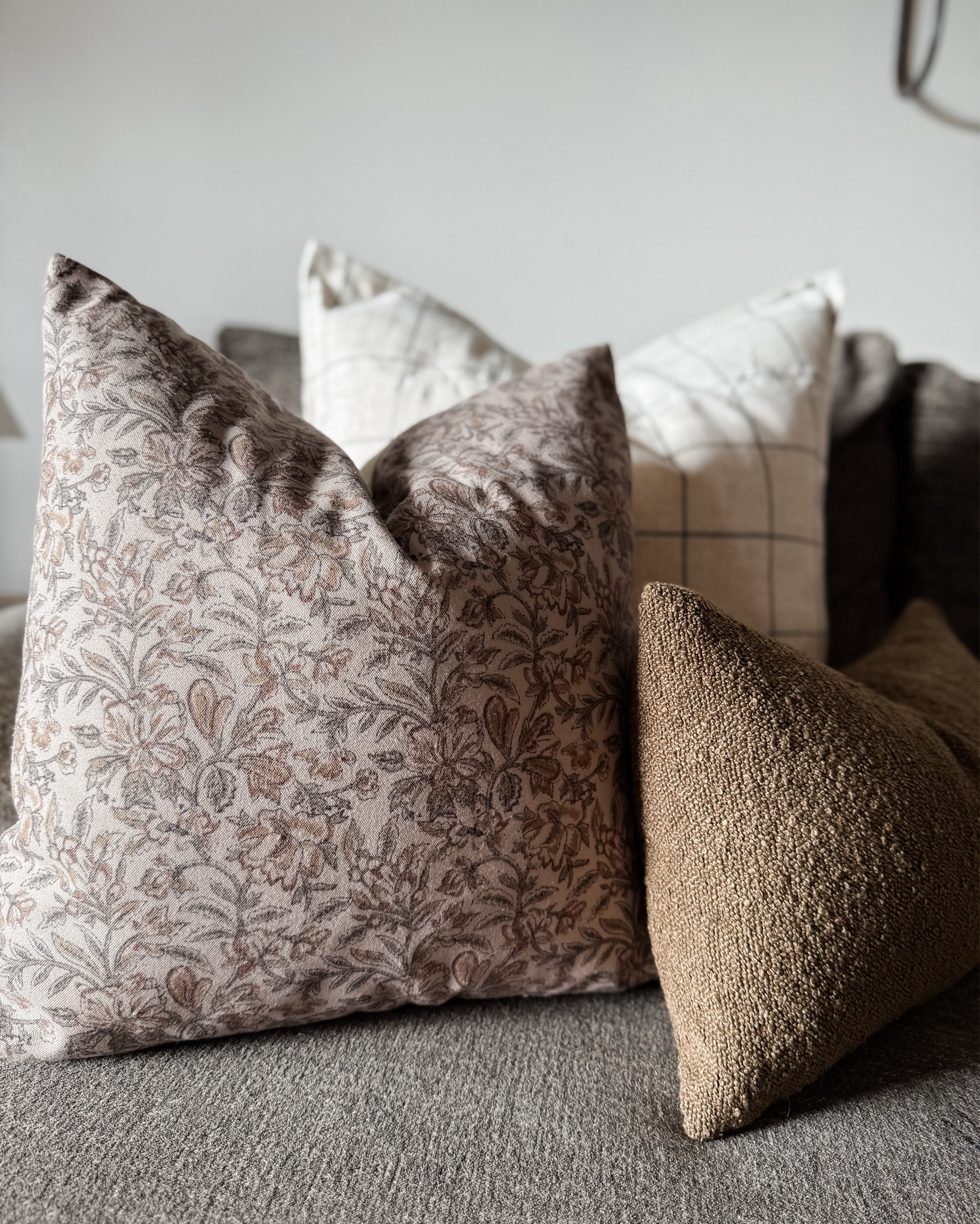 Pillow combos for spring. Floral pillow covers. Budget friendly pillow cover ideas. McGee & co dupe. Gray couch pillow combos. Living room inspo. Spring home decor. 

#LTKHome #LTKSaleAlert #LTKFindsUnder50