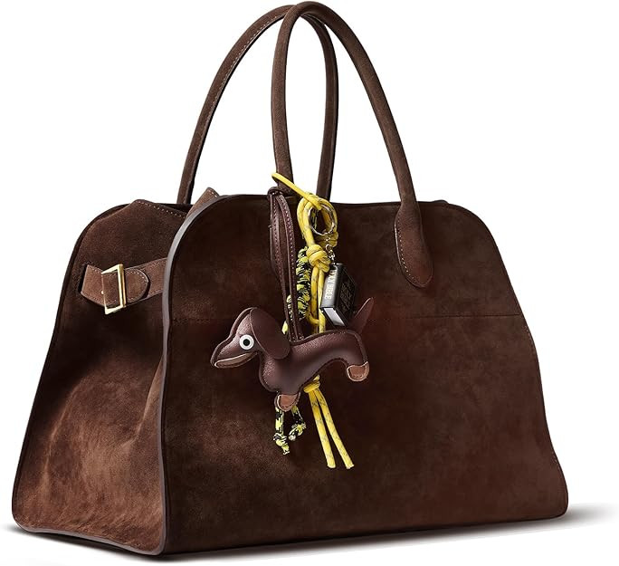 Purely Hand-Sewn Luxury Faux Suede Leather Tote Bag, HOBO bag, Purse for women, Travel Handbag wi... | Amazon (US)