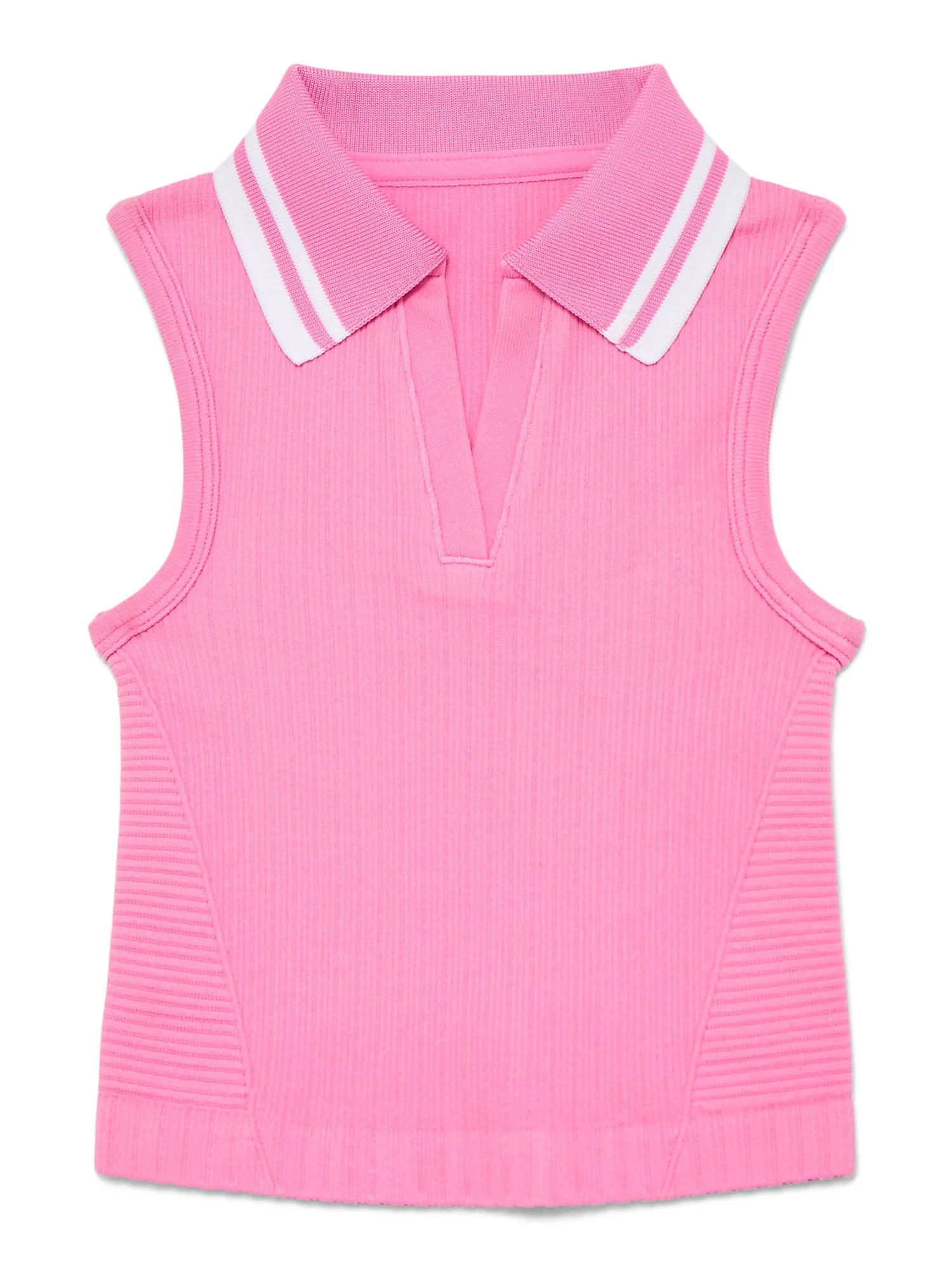 Athletic Works Girls Active Tennis Polo, Moisture Wicking, Sizes 4-18 | Walmart (US)