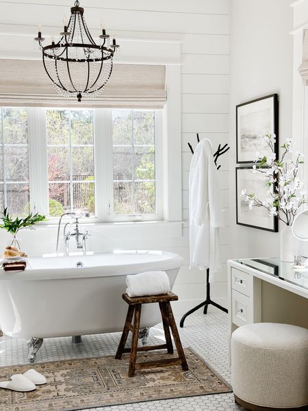 Primary Bathroom
My new rug is on sale right now!  I have a thing for hand knotted wool rugs!  They are like a piece of art and so worth the investment.

#LTKHome #LTKSeasonal #LTKStyleTip