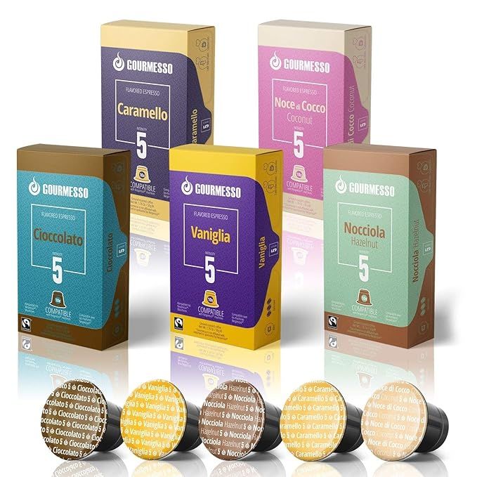 50 Fairtrade Flavored Espresso Capsules Compatible with Original Line Nespresso Pod Machines | Ca... | Amazon (US)