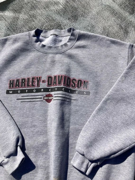 Harley Davidson  Crewneck Sweatshirt Funny Sweatshirt | Etsy | Etsy (US)