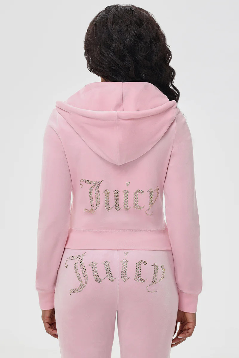 OG Big Bling Velour Hoodie | Juicy Couture