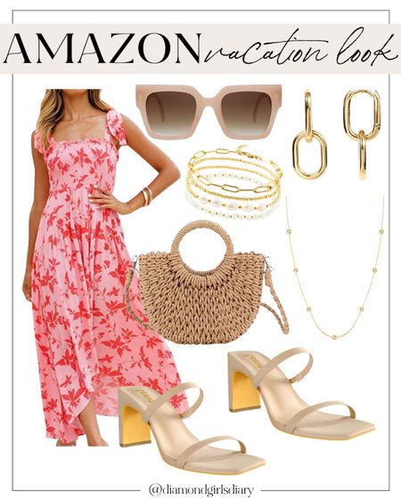Vacation Outfit | Vacation Look | Beach Vacation | Pink Dress | Vacation | Maxi dress 

#LTKtravel #LTKunder50 #LTKSeasonal