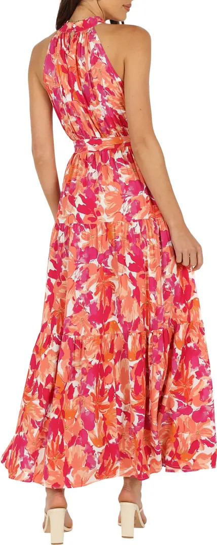 Caroline Floral Mock Neck Maxi Dress | Nordstrom