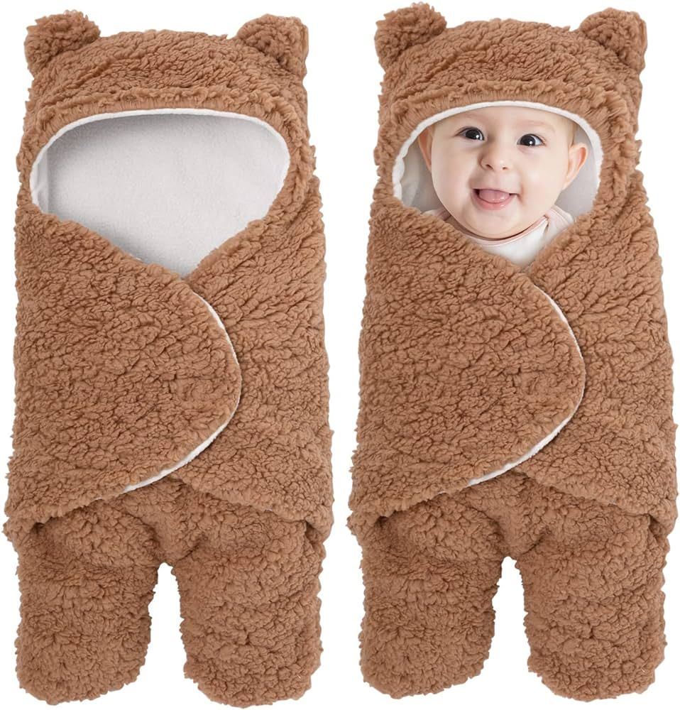 Soarwg Kids Baby Swaddle, Cute Bear Natural Swaddle Blanket Wrap, Newborn Essentials Softness Plu... | Amazon (US)