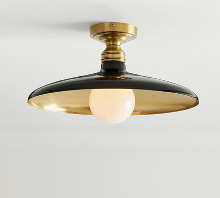 Farmhouse Metal Flush Mount