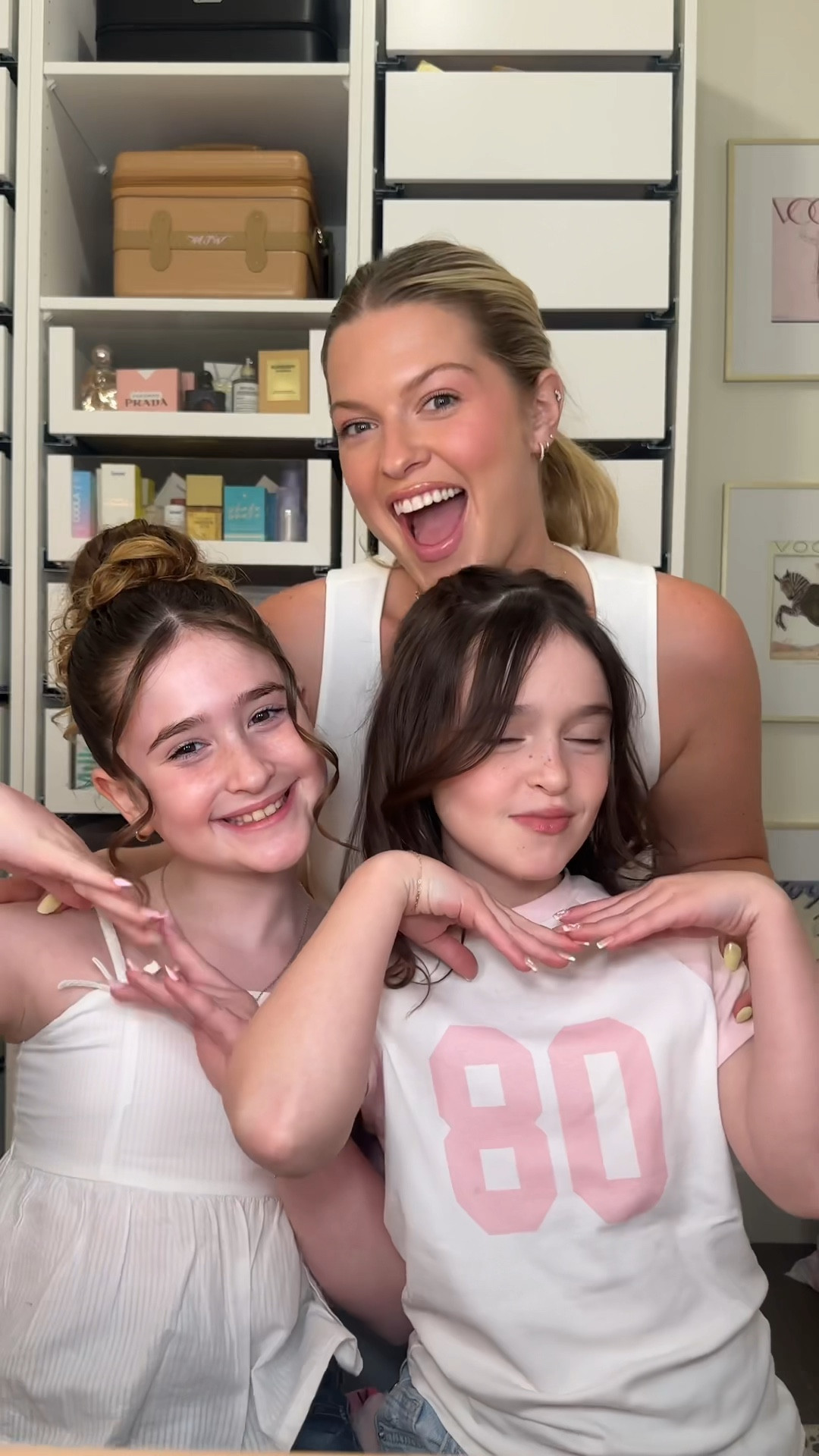 i babysat these cuties all of college in dallas and they’re so grown up now 😭😭😭 what a treat being able to have a lil glam party with them during their trip to la (with lots of taylor swift obviiiii) 💘 @Joelle davidow @ShayShay!

products:
@Oribe gold lust heat protectant
@Hot Tools Pro pro gold 1 inch
@amika undone texture spray
@Dae Hair styling cream
@Crown Affair sculpting gel
@Bumble and bumble. Hairdressers invisible oil primer

#hairtutorial #girlsday #halfuphalfdown #slickback #messybun

#LTKbeauty #LTKVideo