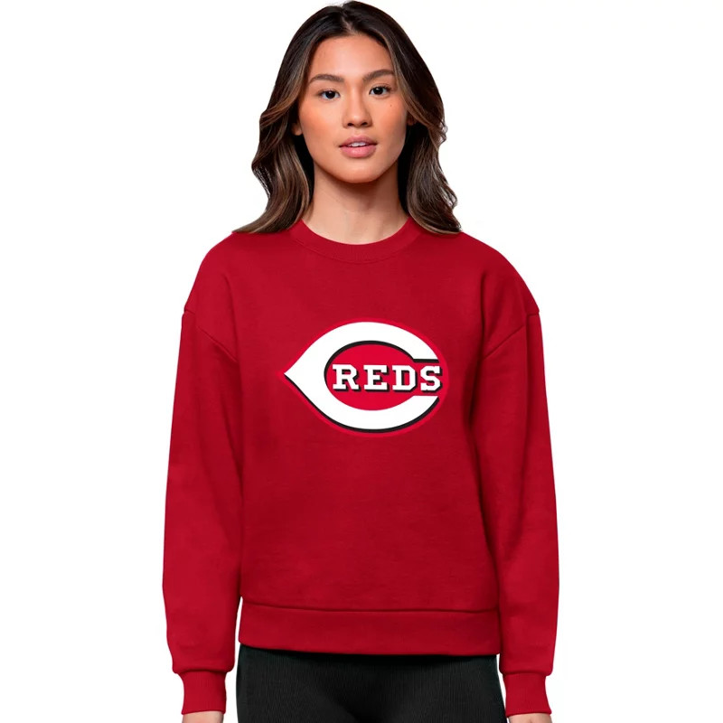 Antigua Women's Cincinnati Reds Victory Crew Sweatshirt Red Dark, X-Large - MLB Outerwear Adult/Yout | Academy Sports + Outdoors