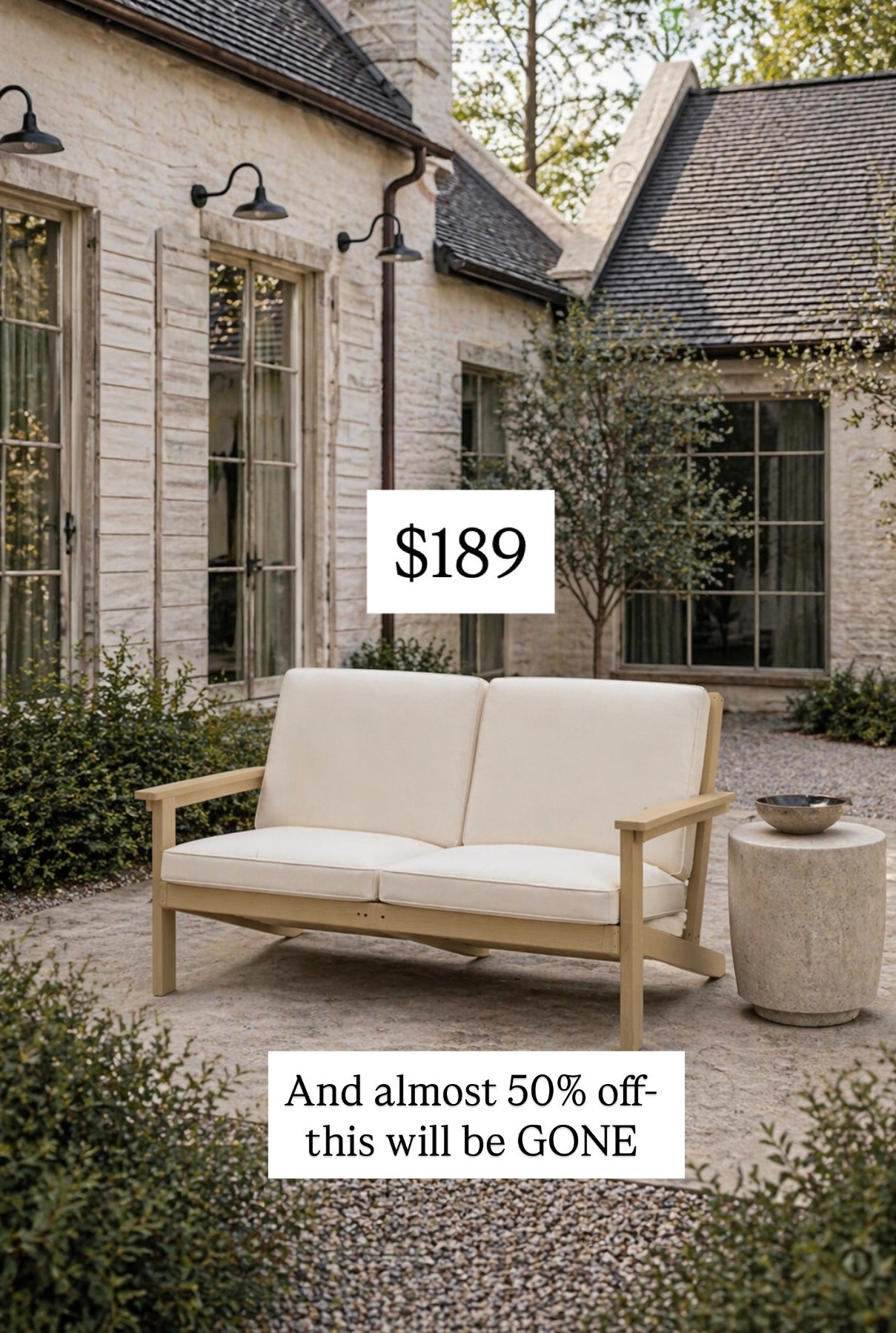 Run for this loveseat it is almost 50% off. This will not stay in stock long outdoor patio outdoor porch and patio. Must have outdoor lounge furniture on sale.

#LTKHome #LTKSaleAlert