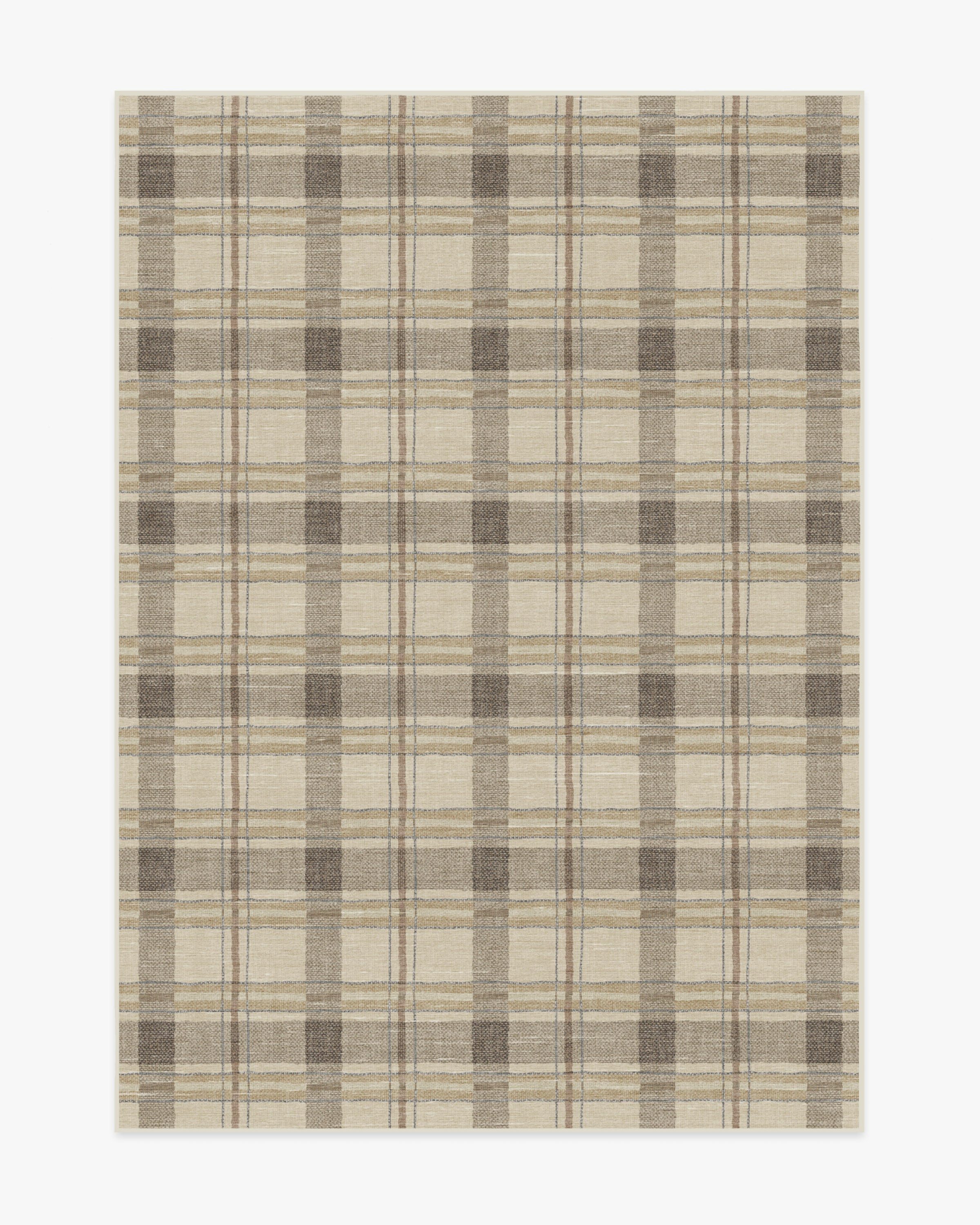 Piper Plaid Neutral Tufted Rug | Ruggable