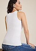 24/7 Highline Solid Fitted Ribbed Tank Top | Maurices