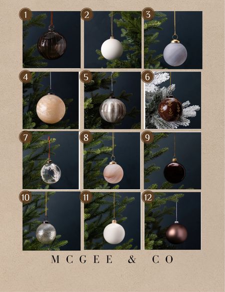 NEW McGee and Co ornaments! Winter Catalog just released and so did these beautiful ornaments! Grab them before they sell out like the others.

Christmas tree ornaments. Holiday ornaments, Studio McGee holiday, Studio mcgee ornaments, christmas tree, holiday decor


#LTKSeasonal #LTKHoliday #LTKsalealert