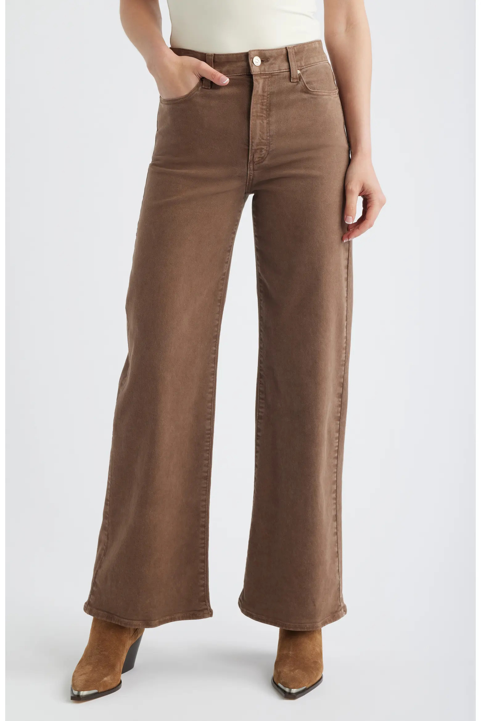 Anessa High Waist Wide Leg Jeans (Women) | Nordstrom | Nordstrom