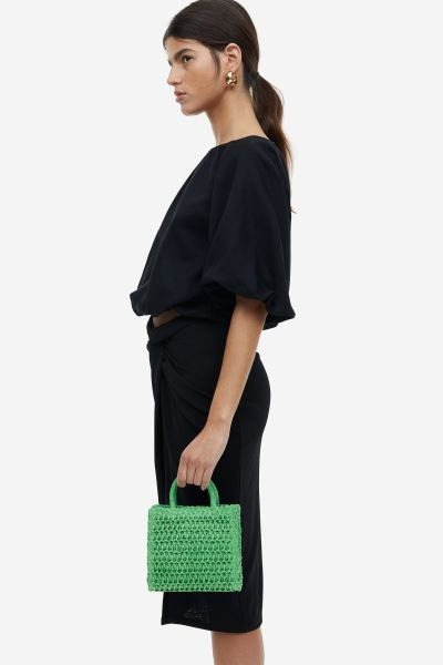 Straw Shoulder Bag | H&M (US + CA)