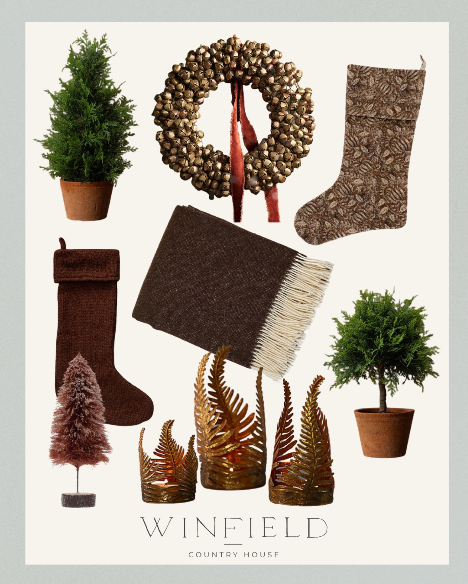 Christmas decor that is elegant and traditional. Perfect holiday decor for classic, cottage, farmhouse, maximalist and English country homes. Love the cream and cream! Topiary, Christmas tree, stockings, wreaths, tree skirt, wool throw blanket, bottle brush trees, brass bells, velvet ribbon 

Target, studio McGee, McGee and co, magnolia, Amazon, terrain, Anthropologie 


#LTKhome #LTKHoliday #LTKSeasonal