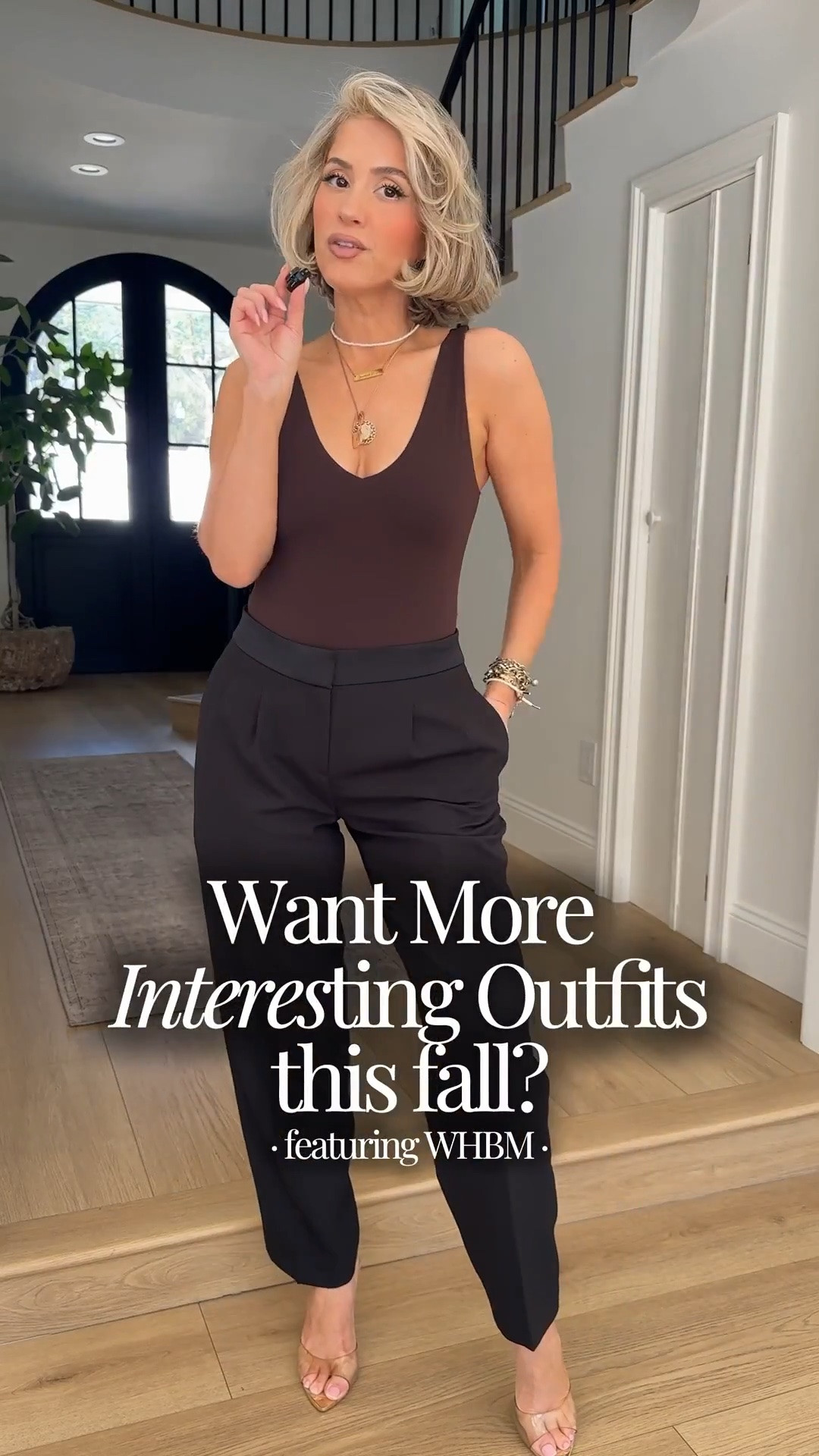 The easiest way to make an outfit more interesting! Mixing textures, playing with prints & making your wardrobe work overtime 🤎 🥰 @whbm #WHBMPartner

Size 2 in jeans + skirts 
XS in tops 
Small in blazers