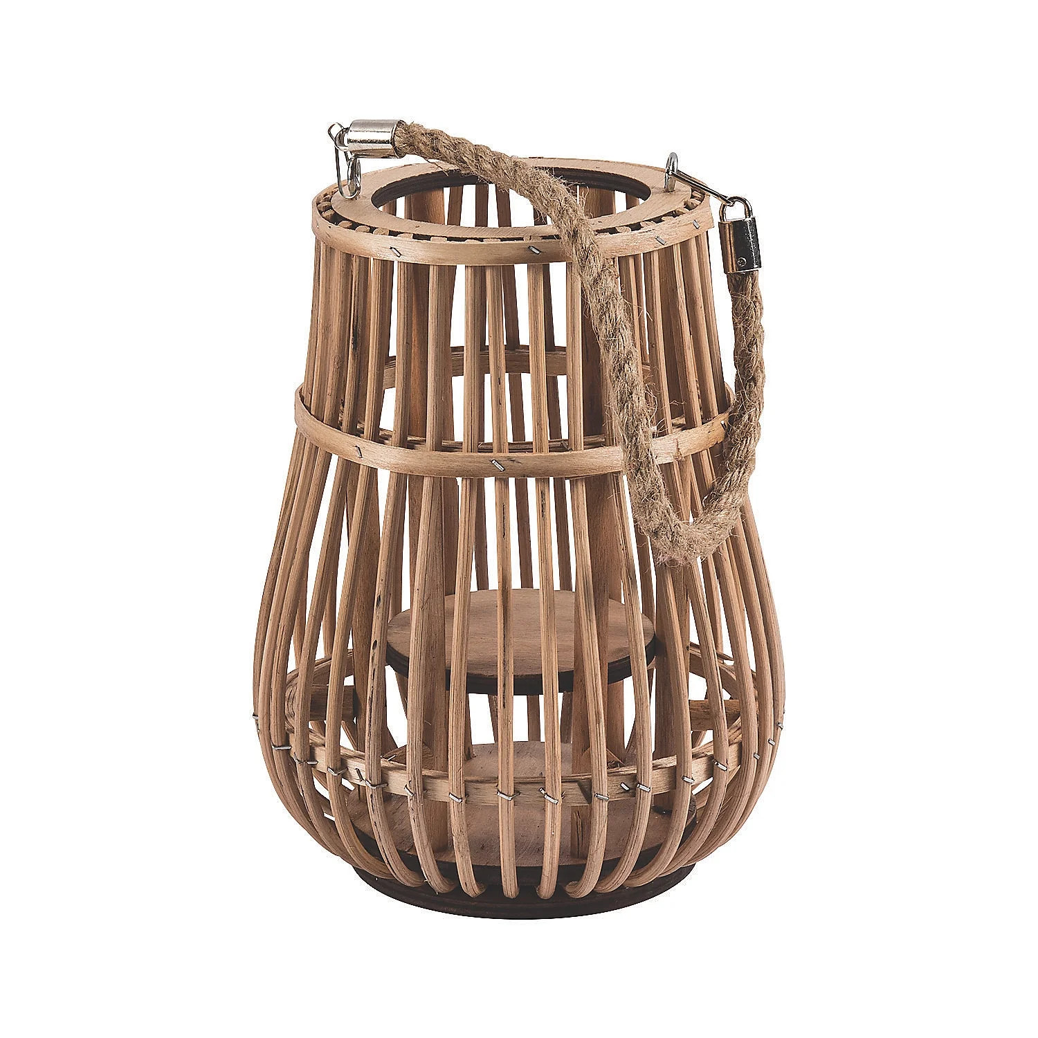 Rattan Natural Lantern W/ Handle - Home Decor - 1 Piece | Walmart (US)