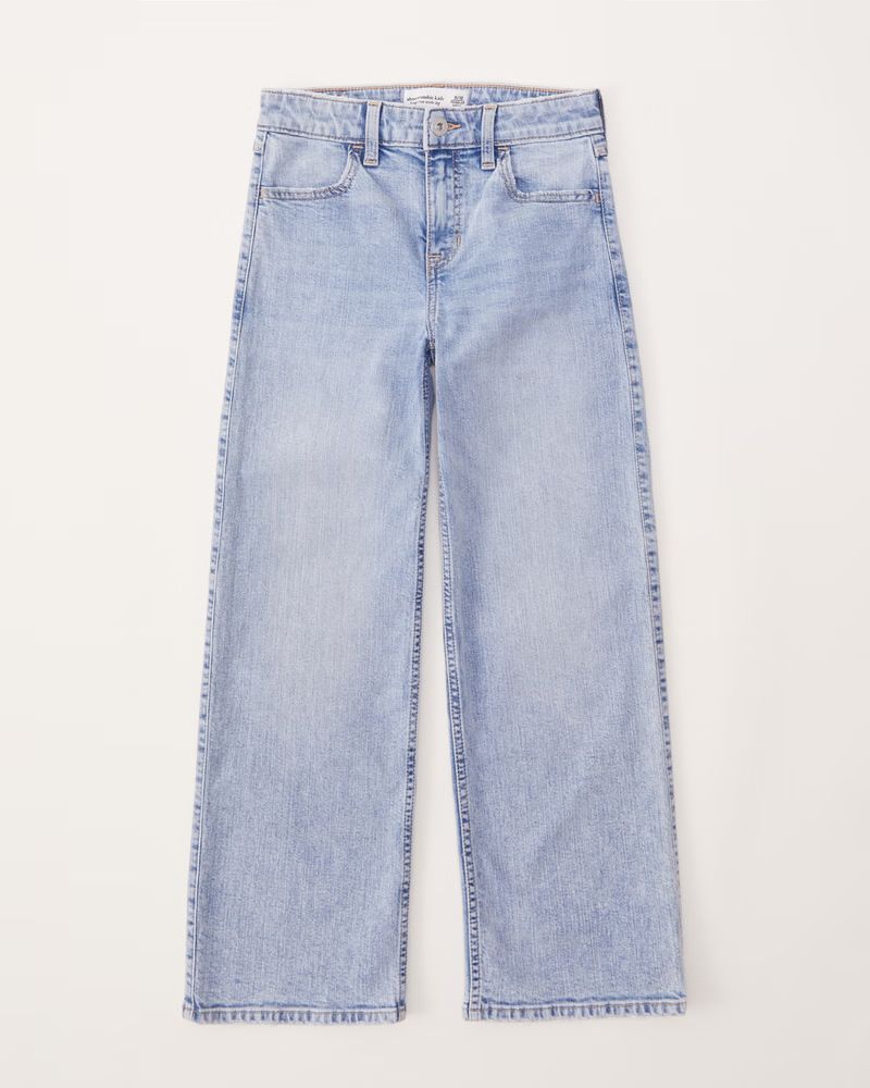 high rise wide leg jeans | Abercrombie & Fitch (US)