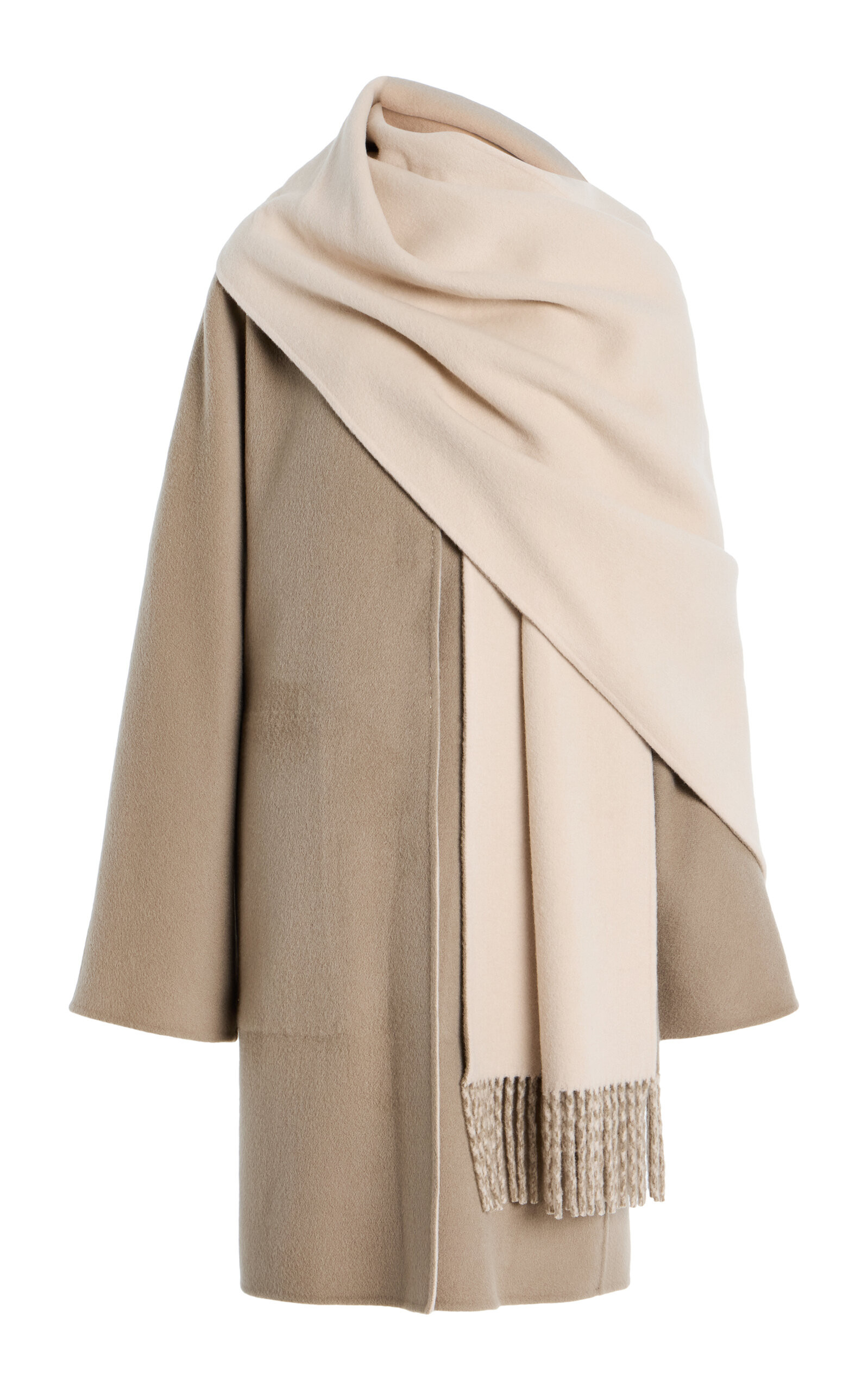Two-Tone Cashmere Reversible Coat & Detachable Scarf | Moda Operandi (Global)
