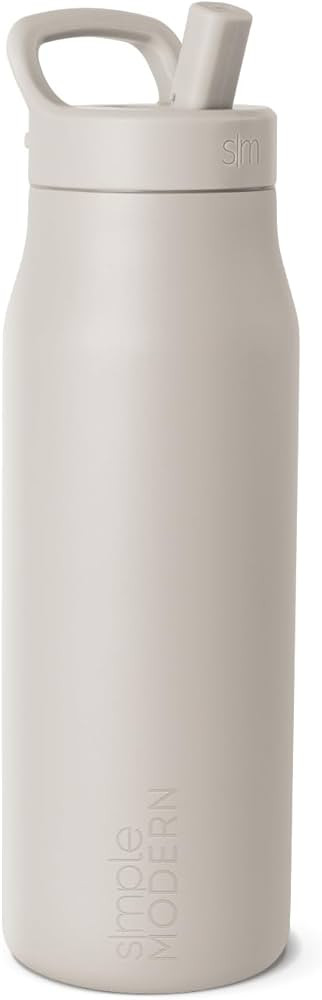 Simple Modern Mesa Signature Collection 34oz Water Bottle, Stainless Steel Ceramic-Lined Push But... | Amazon (US)